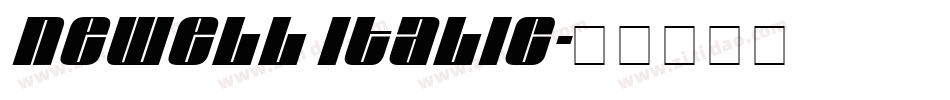Newell Italic字体转换